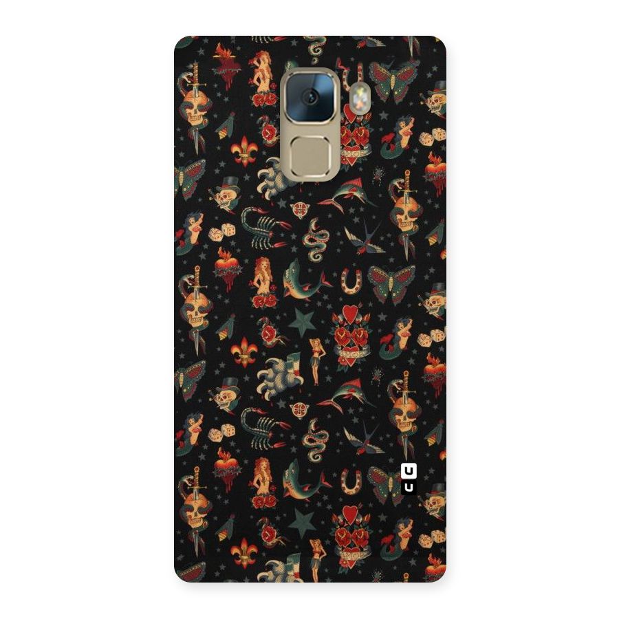 Dark Pattern Back Case for Huawei Honor 7
