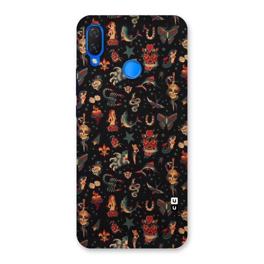 Dark Pattern Back Case for Huawei P Smart+