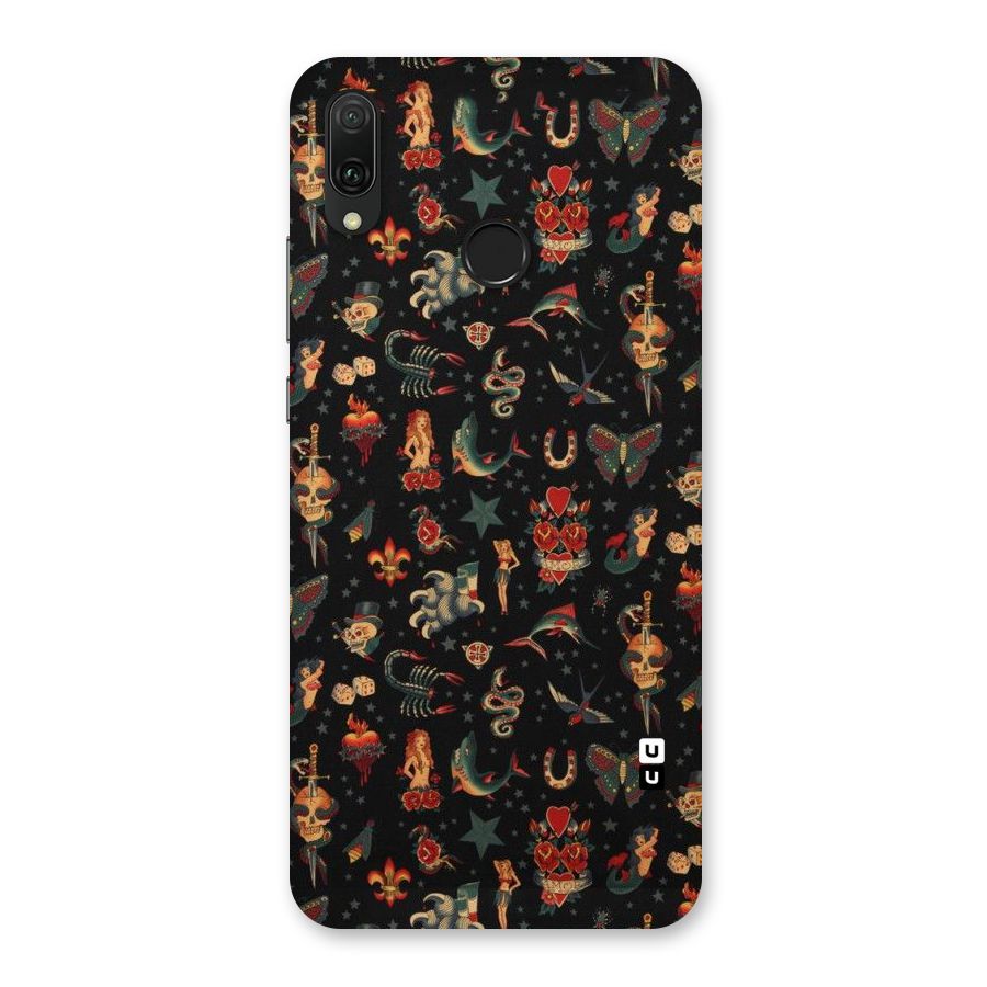 Dark Pattern Back Case for Huawei Y9 (2019)