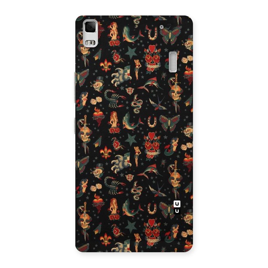Dark Pattern Back Case for Lenovo A7000