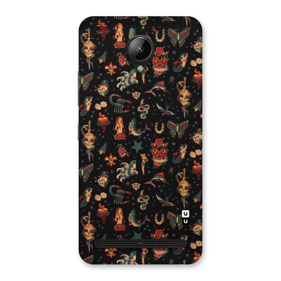 Dark Pattern Back Case for Lenovo C2