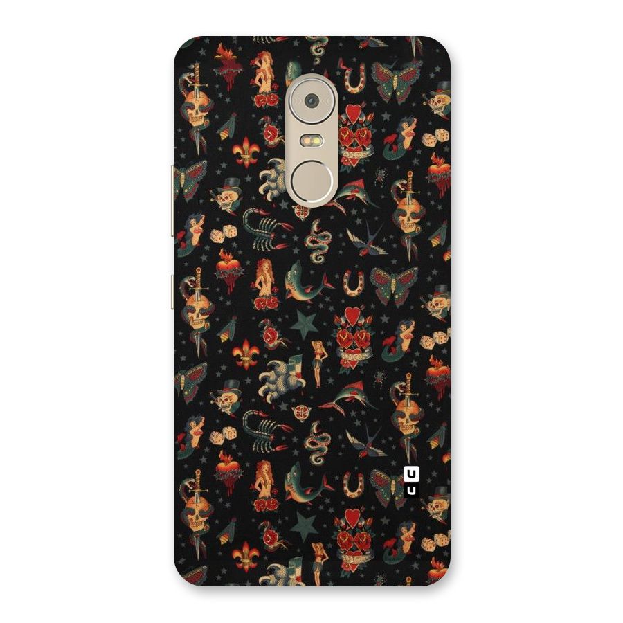 Dark Pattern Back Case for Lenovo K6 Note