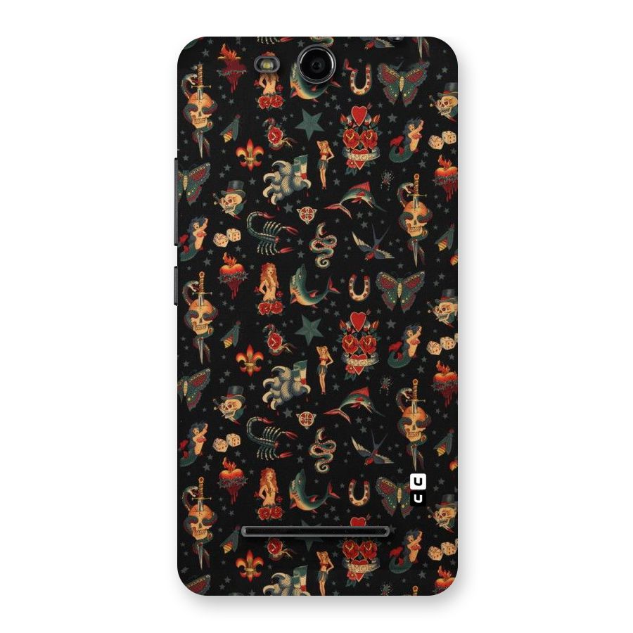 Dark Pattern Back Case for Micromax Canvas Juice 3 Q392