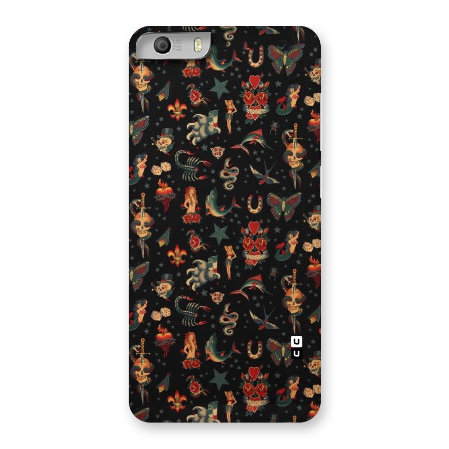 Dark Pattern Back Case for Micromax Canvas Knight 2