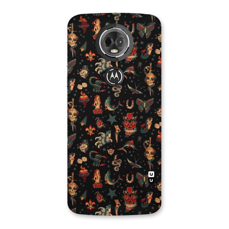 Dark Pattern Back Case for Moto E5 Plus