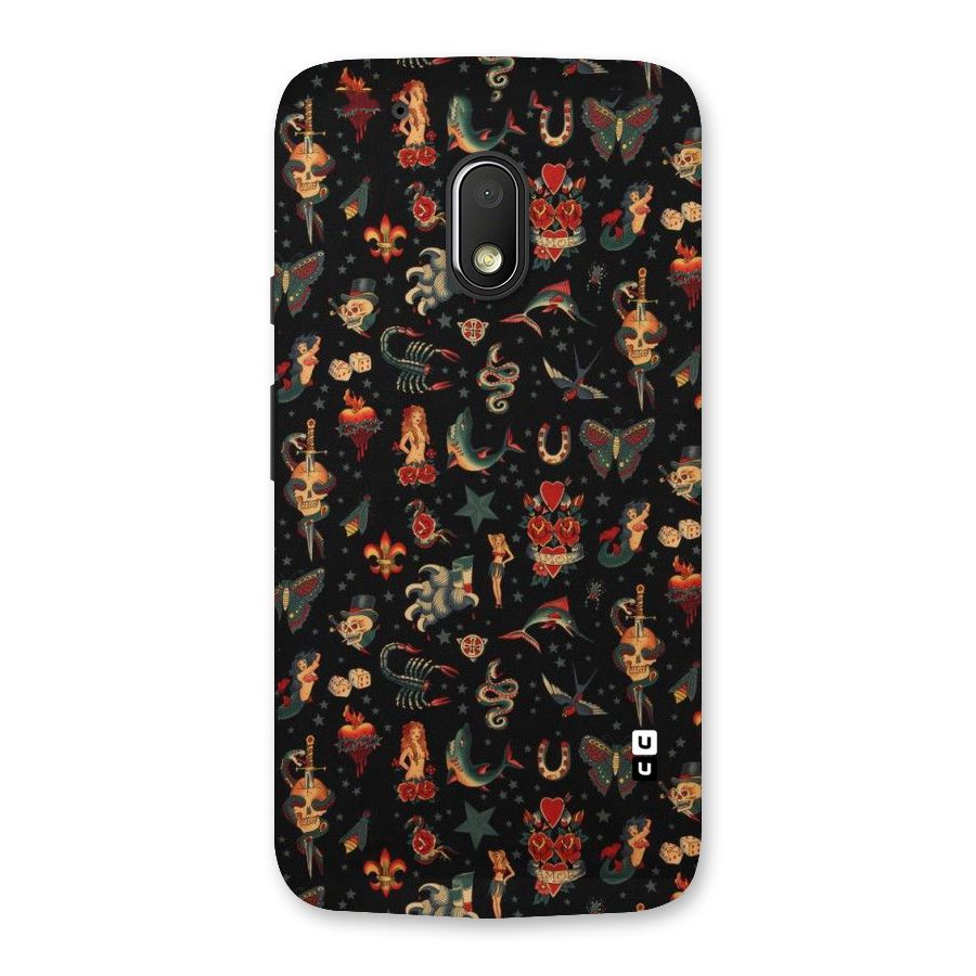 Dark Pattern Back Case for Moto G4 Play