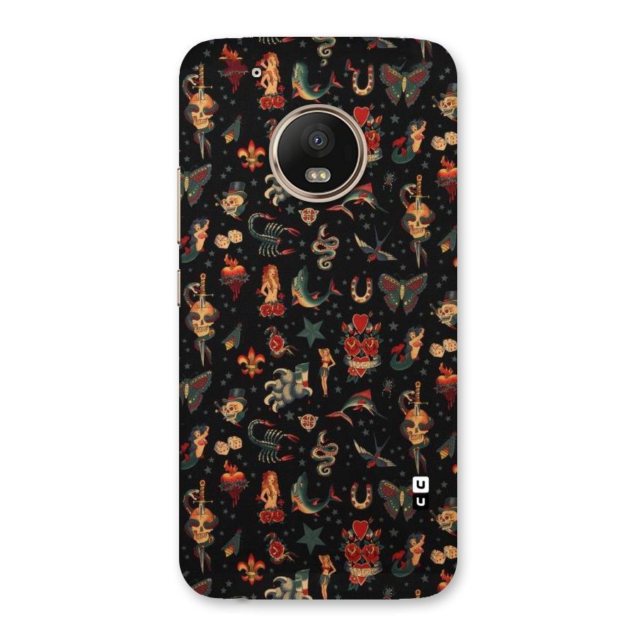 Dark Pattern Back Case for Moto G5 Plus