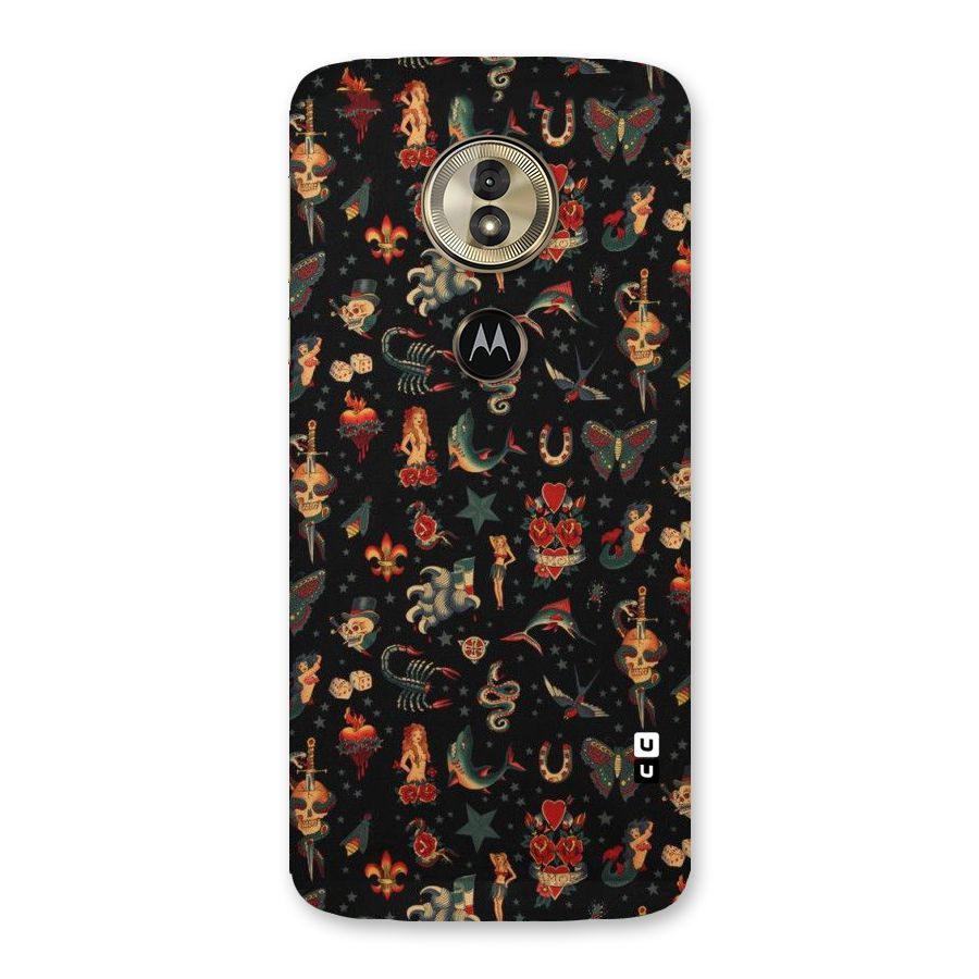 Dark Pattern Back Case for Moto G6 Play