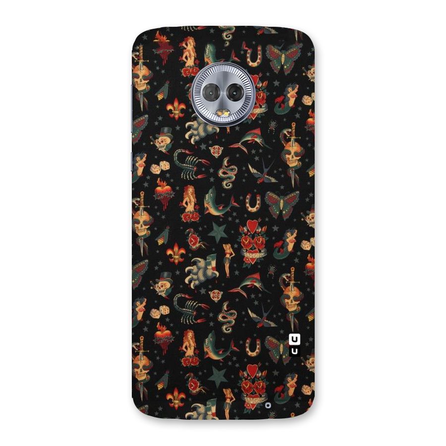 Dark Pattern Back Case for Moto G6 Plus