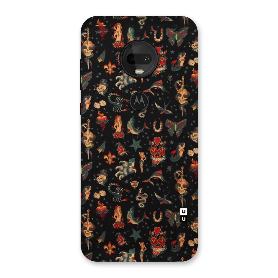Dark Pattern Back Case for Moto G7
