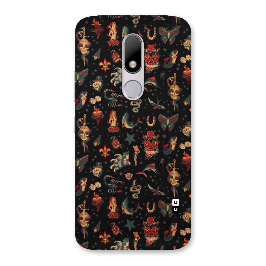 Dark Pattern Back Case for Moto M