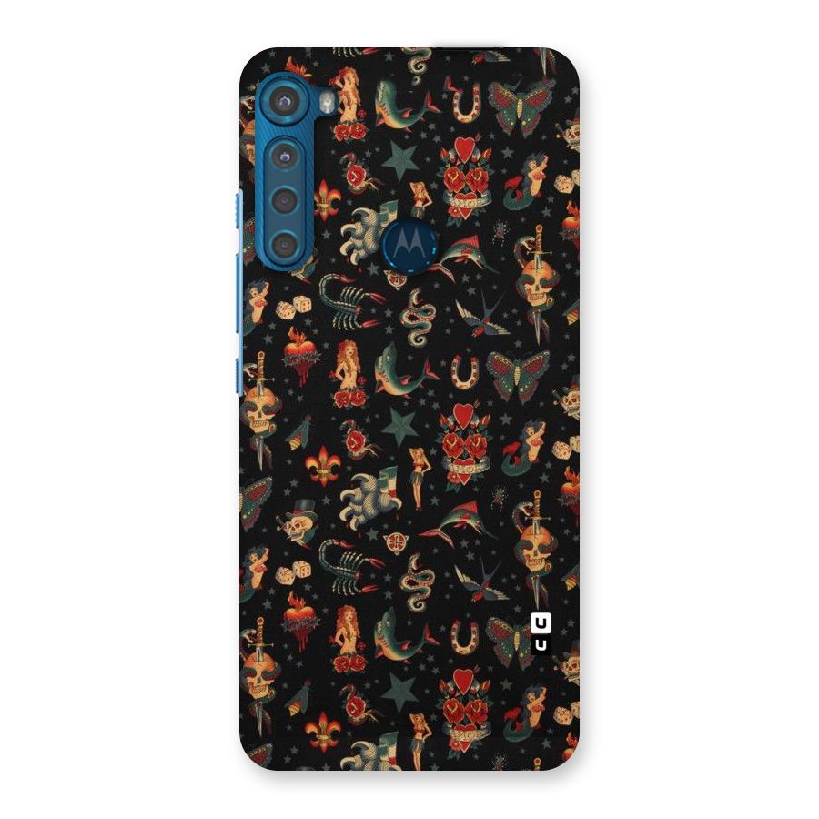Dark Pattern Back Case for Motorola One Fusion Plus