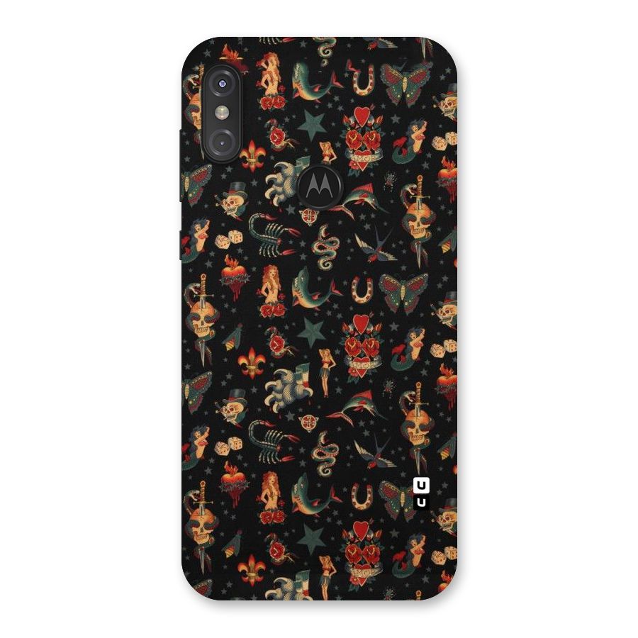 Dark Pattern Back Case for Motorola One Power