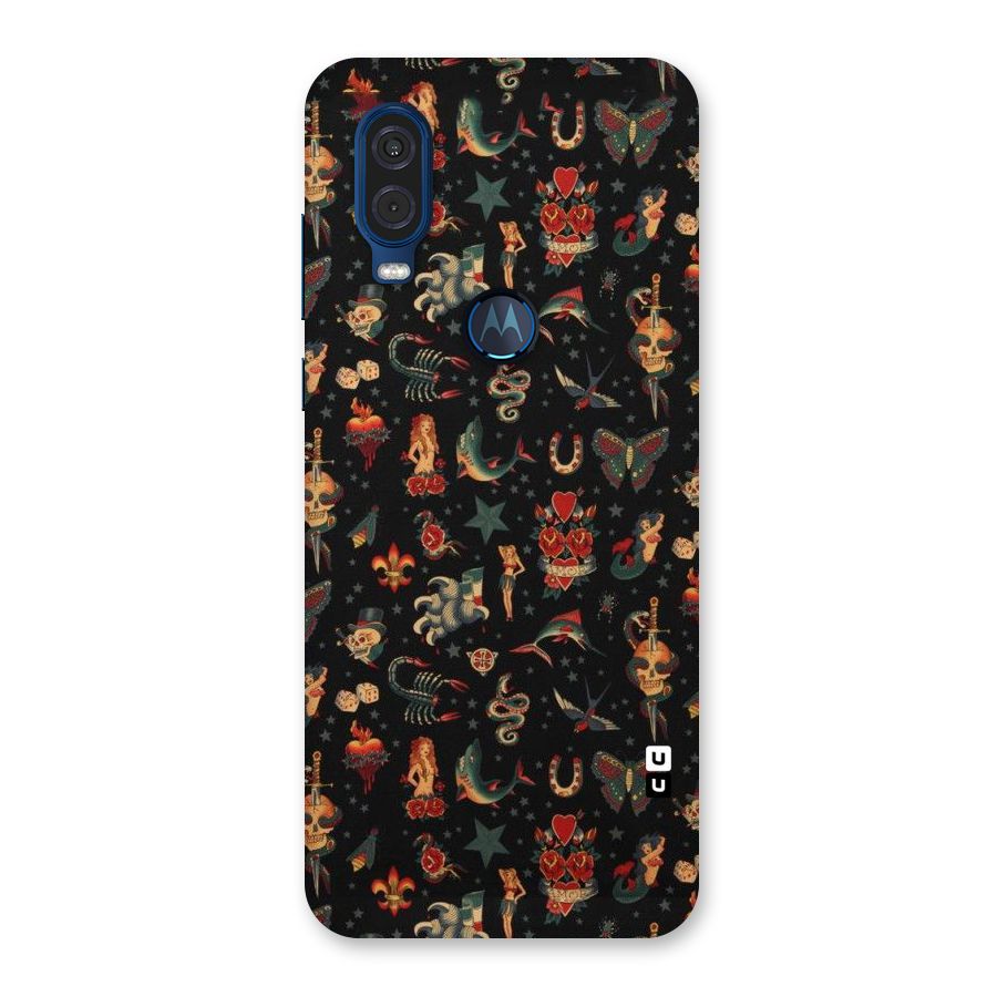 Dark Pattern Back Case for Motorola One Vision