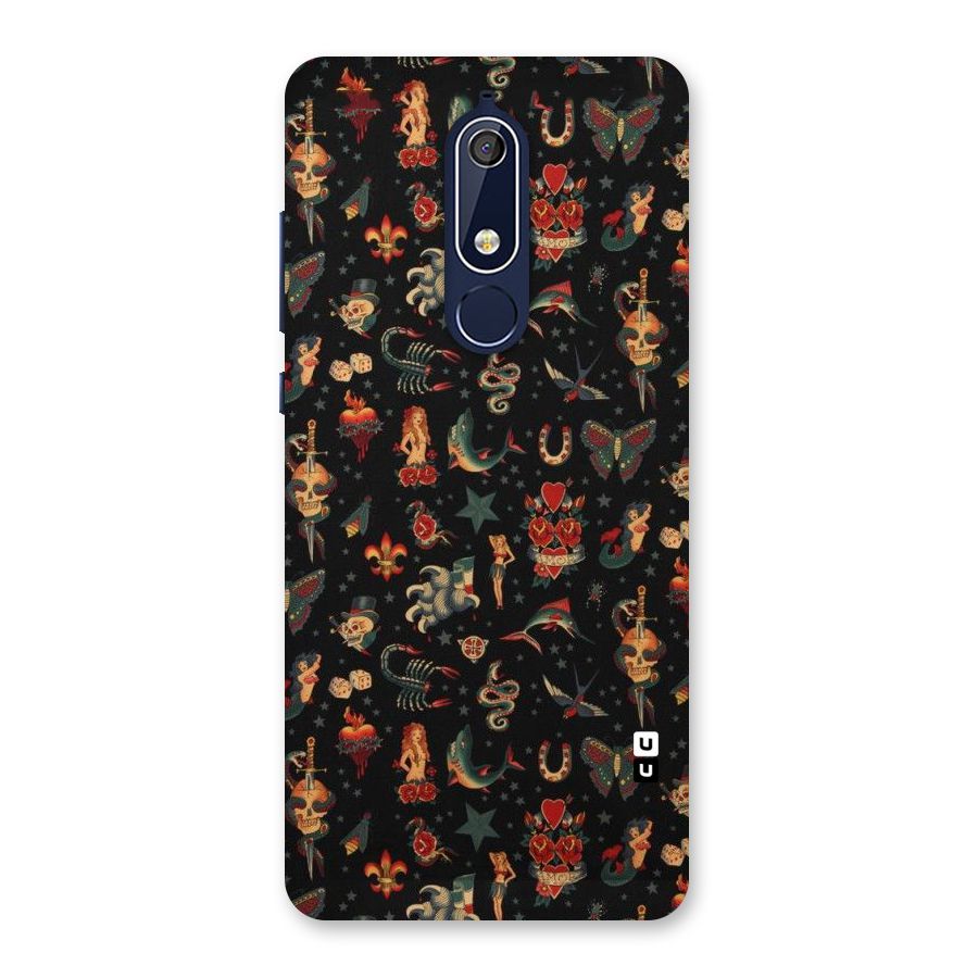 Dark Pattern Back Case for Nokia 5.1