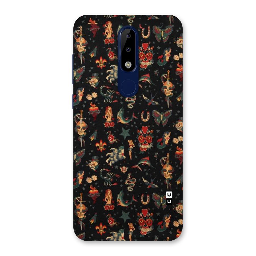 Dark Pattern Back Case for Nokia 5.1 Plus