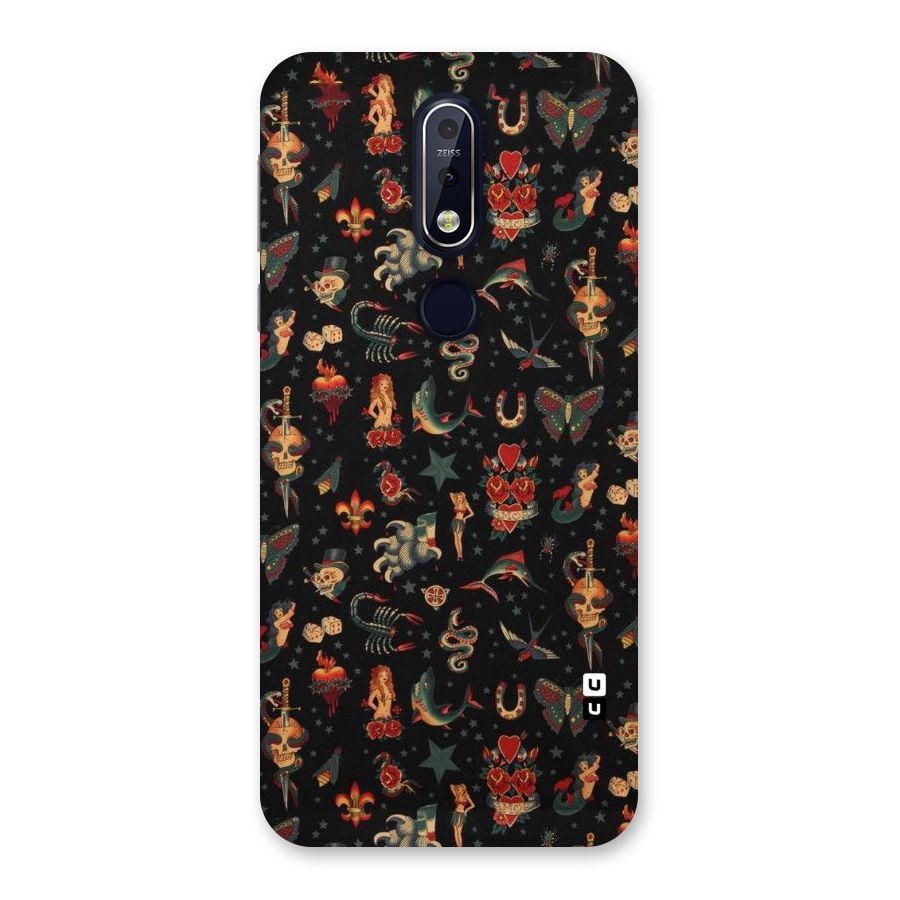Dark Pattern Back Case for Nokia 7.1