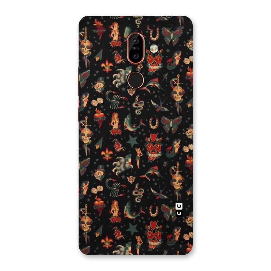 Dark Pattern Back Case for Nokia 7 Plus