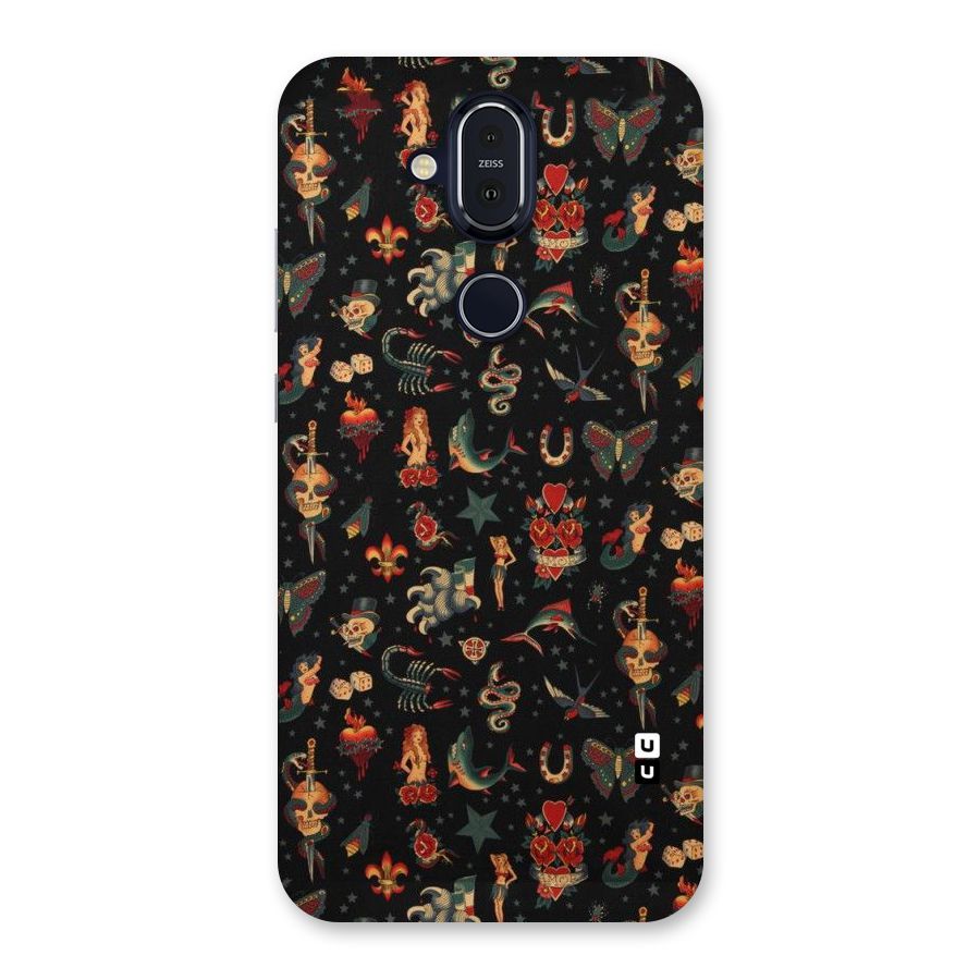 Dark Pattern Back Case for Nokia 8.1