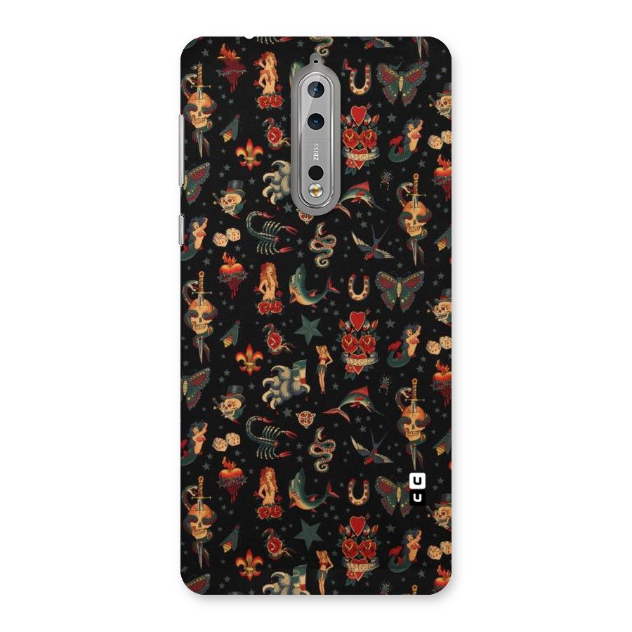 Dark Pattern Back Case for Nokia 8