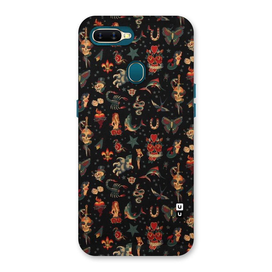 Dark Pattern Back Case for Oppo A11k