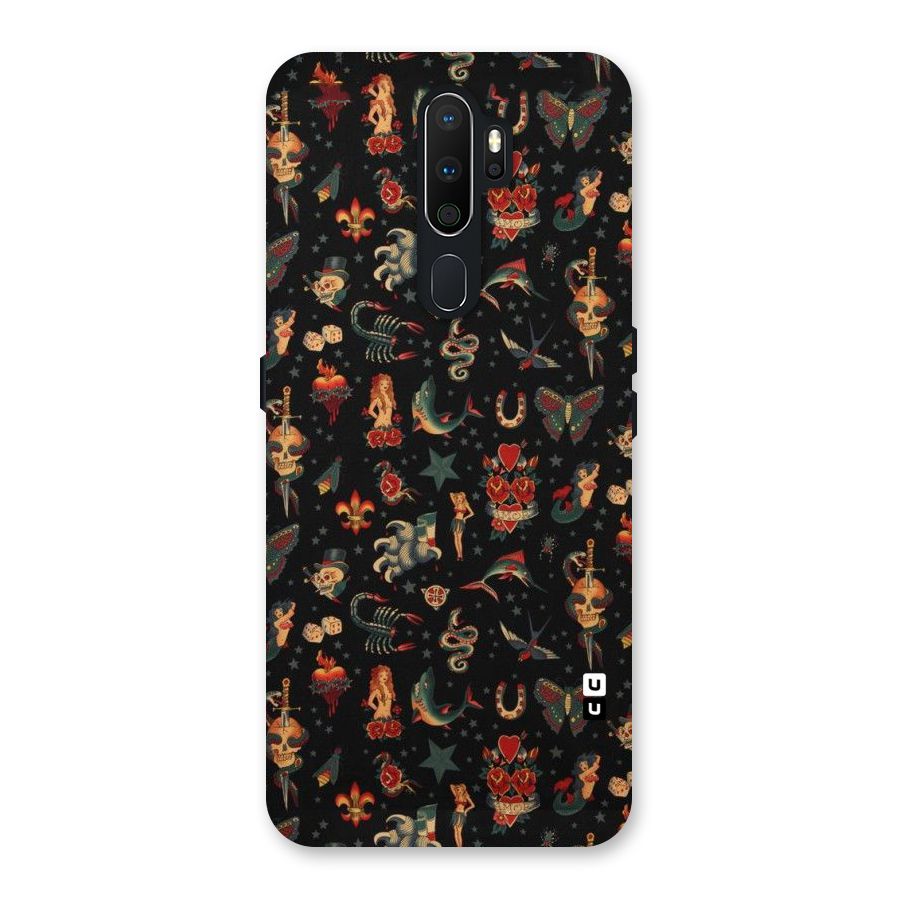 Dark Pattern Back Case for Oppo A5 (2020)