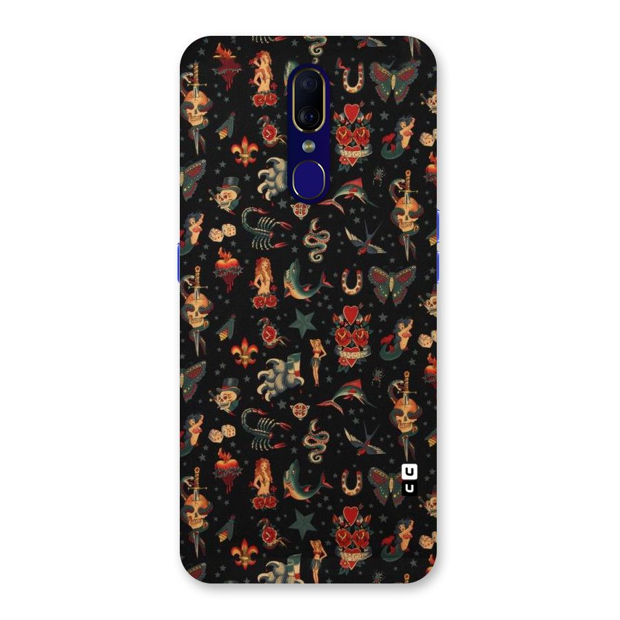 Dark Pattern Back Case for Oppo F11