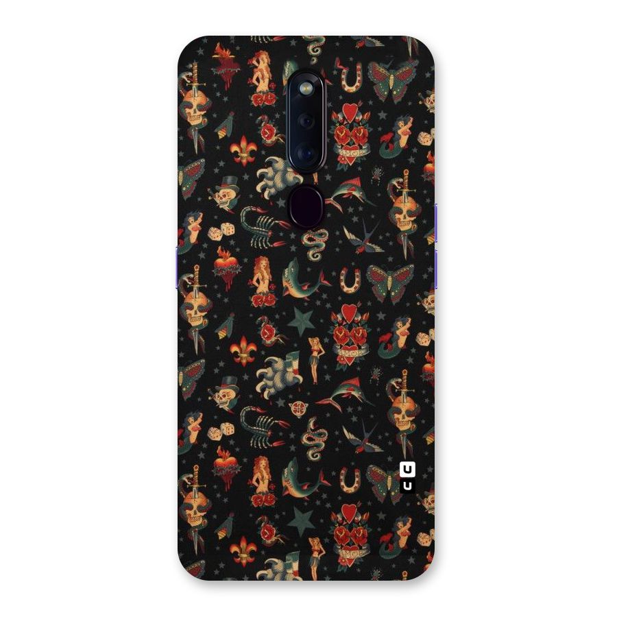 Dark Pattern Back Case for Oppo F11 Pro