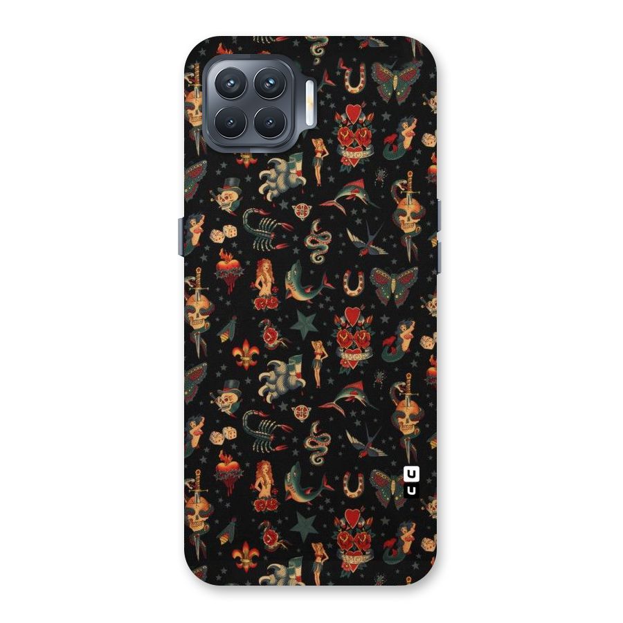 Dark Pattern Back Case for Oppo F17 Pro
