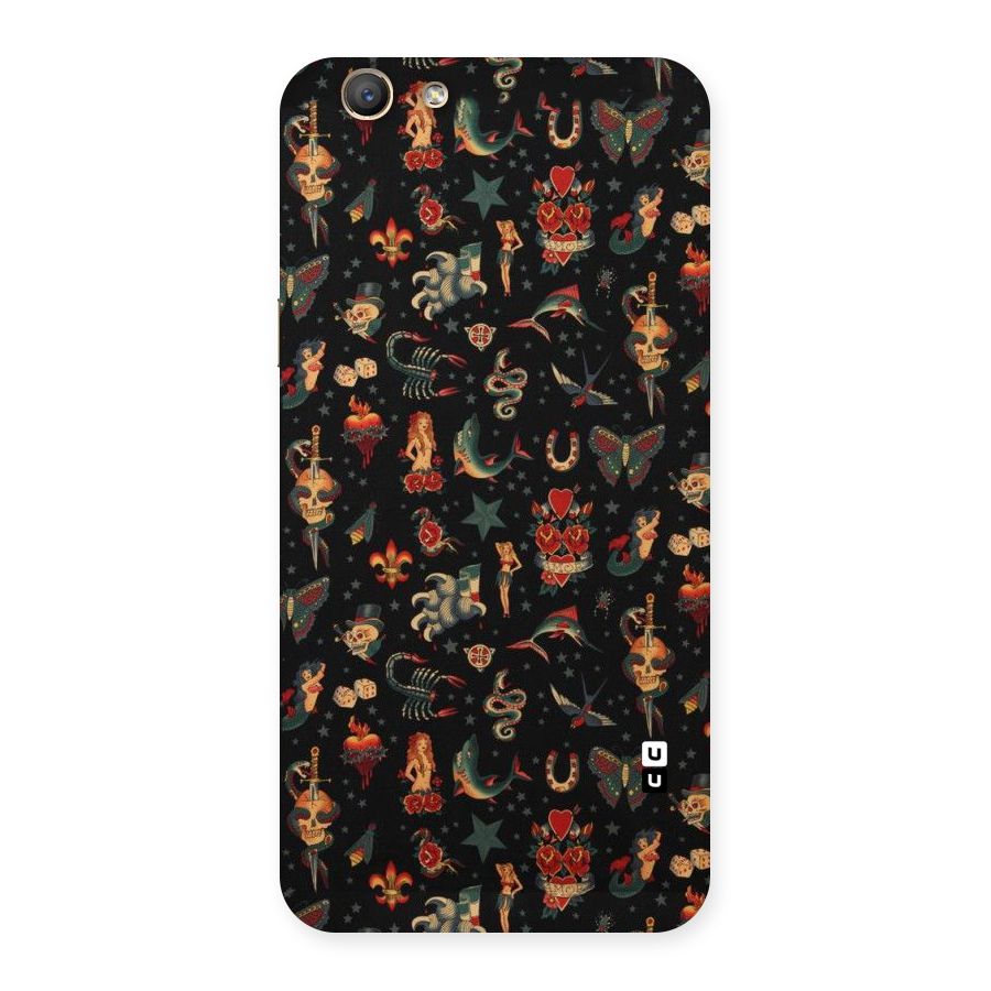 Dark Pattern Back Case for Oppo F1s
