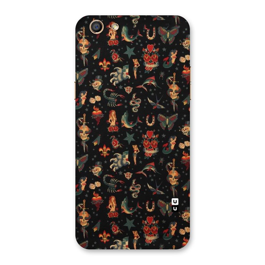 Dark Pattern Back Case for Oppo F3