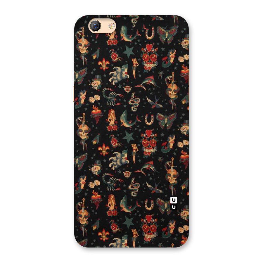 Dark Pattern Back Case for Oppo F3 Plus
