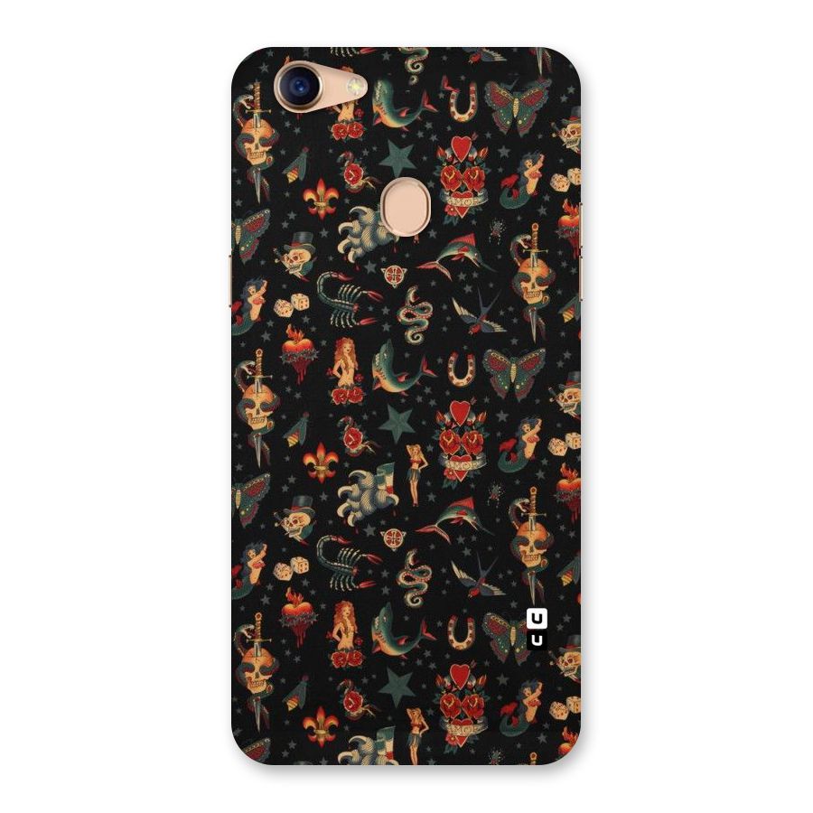Dark Pattern Back Case for Oppo F5