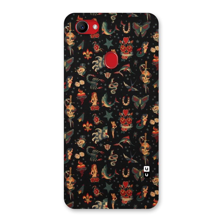 Dark Pattern Back Case for Oppo F7