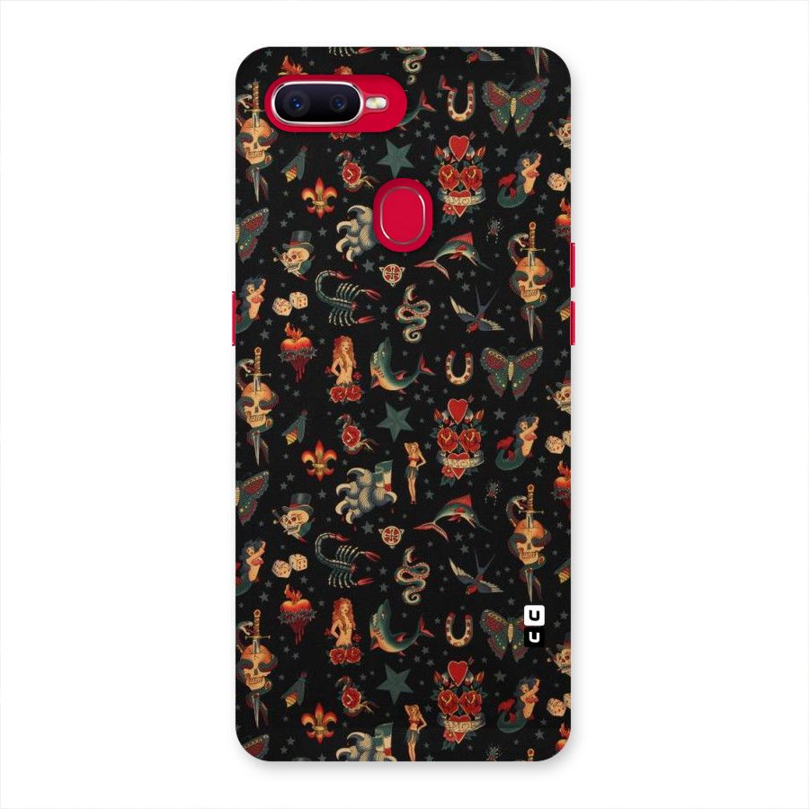 Dark Pattern Back Case for Oppo F9 Pro