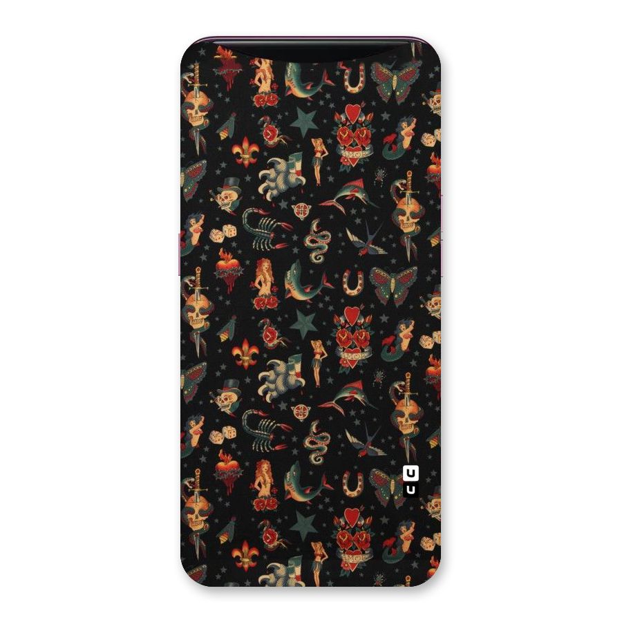 Dark Pattern Back Case for Oppo Find X