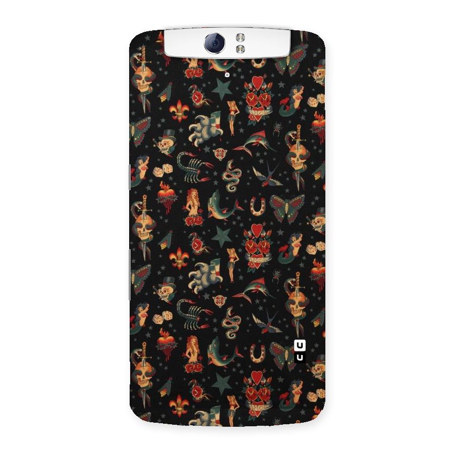 Dark Pattern Back Case for Oppo N1