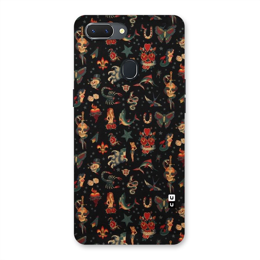 Dark Pattern Back Case for Oppo Realme 2