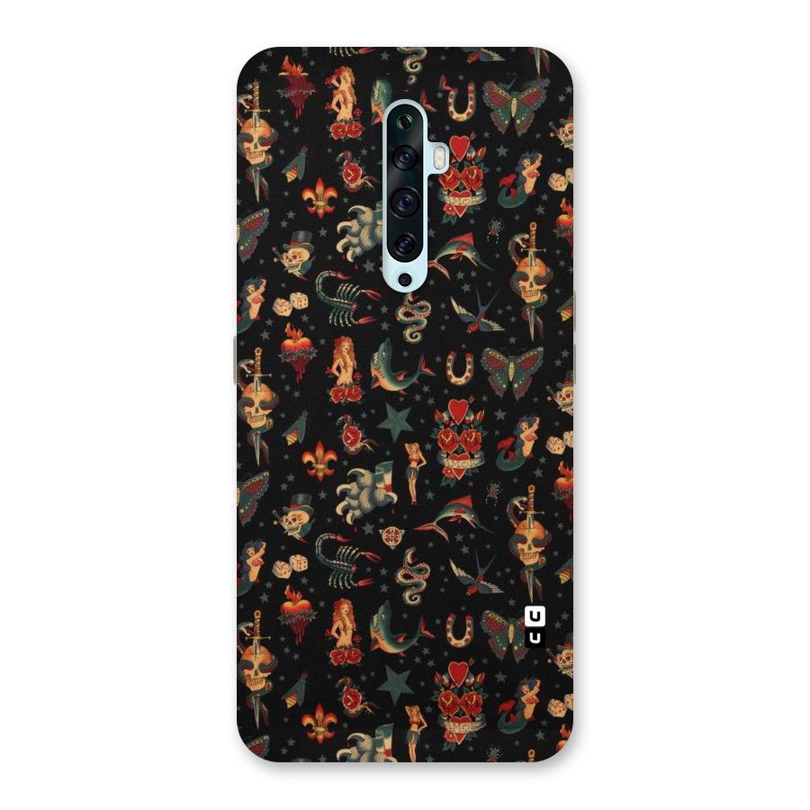 Dark Pattern Back Case for Oppo Reno2 F