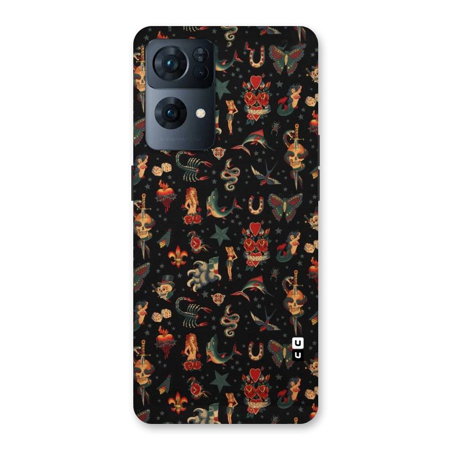 Dark Pattern Back Case for Oppo Reno7 Pro 5G