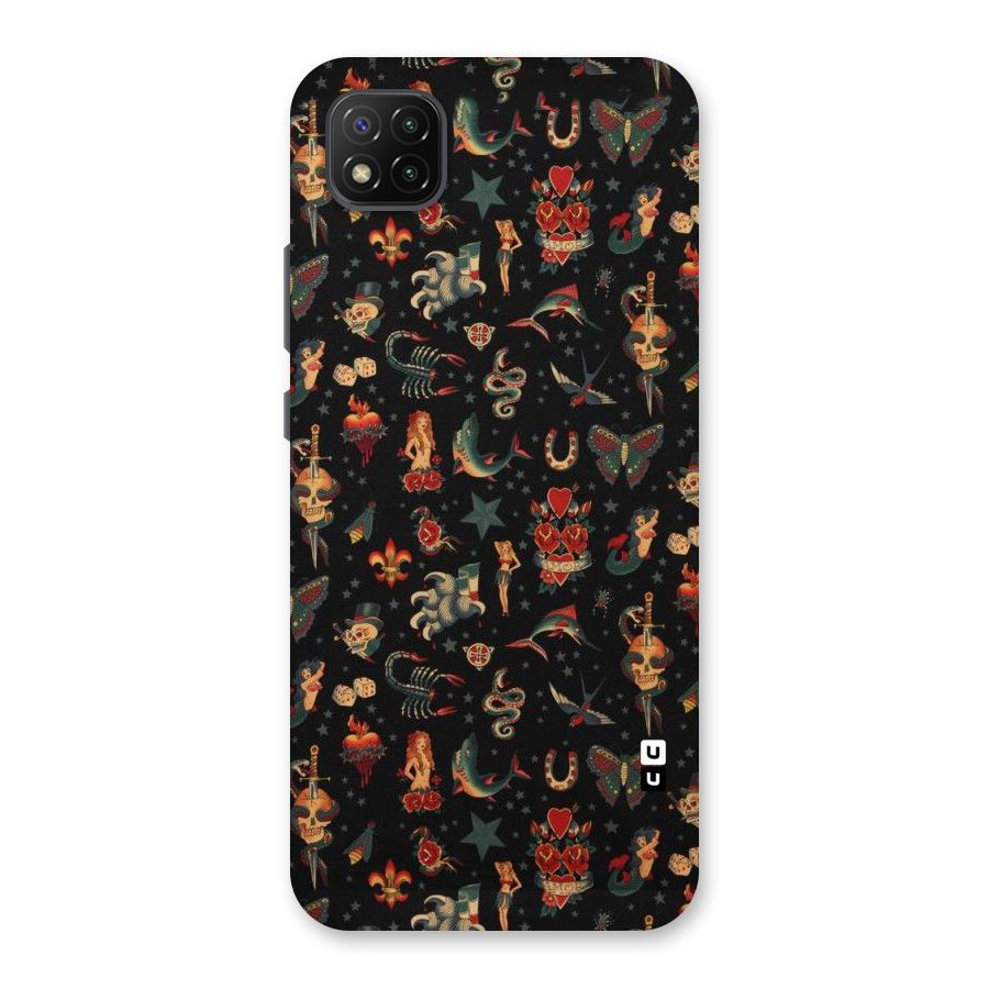 Dark Pattern Back Case for Poco C3