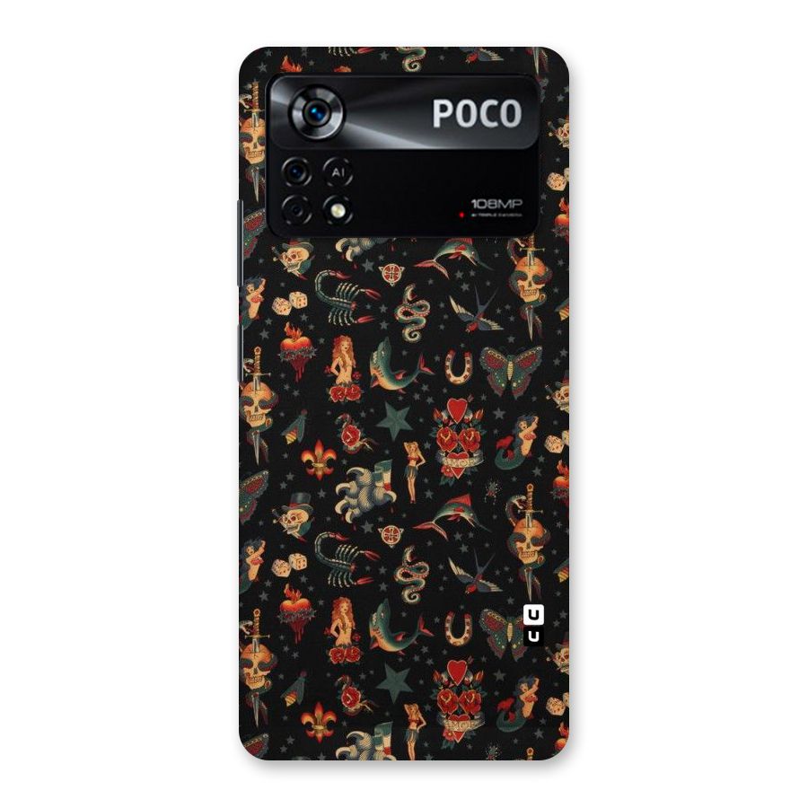 Dark Pattern Back Case for Poco X4 Pro 5G