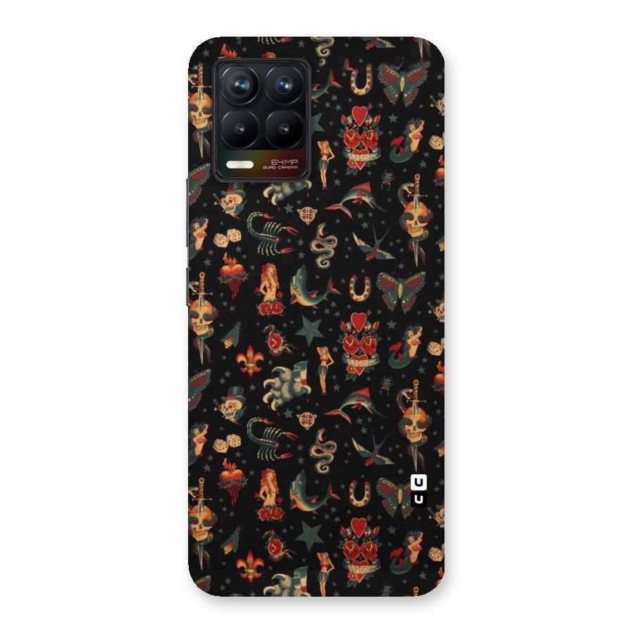 Dark Pattern Back Case for Realme 8
