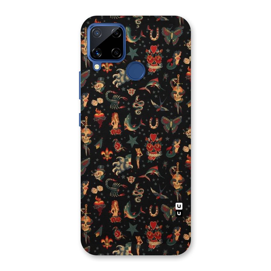Dark Pattern Back Case for Realme C15