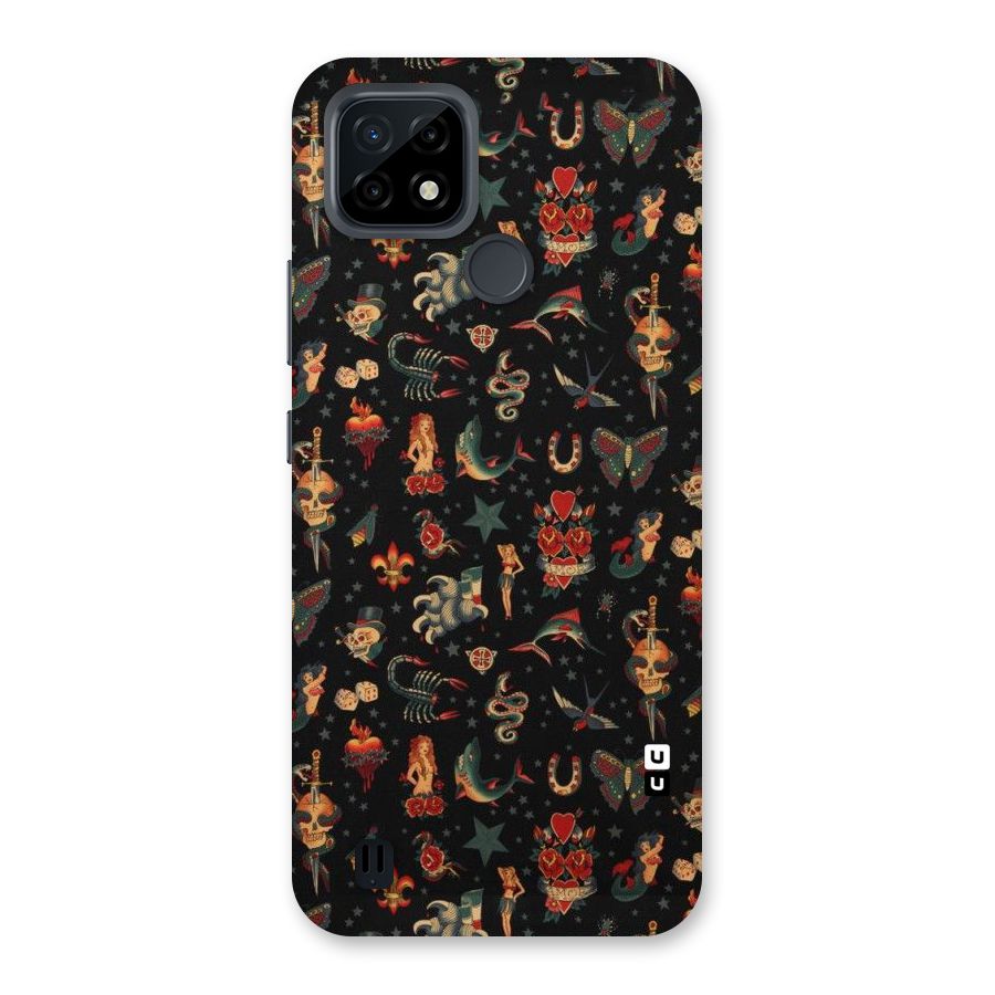 Dark Pattern Back Case for Realme C21