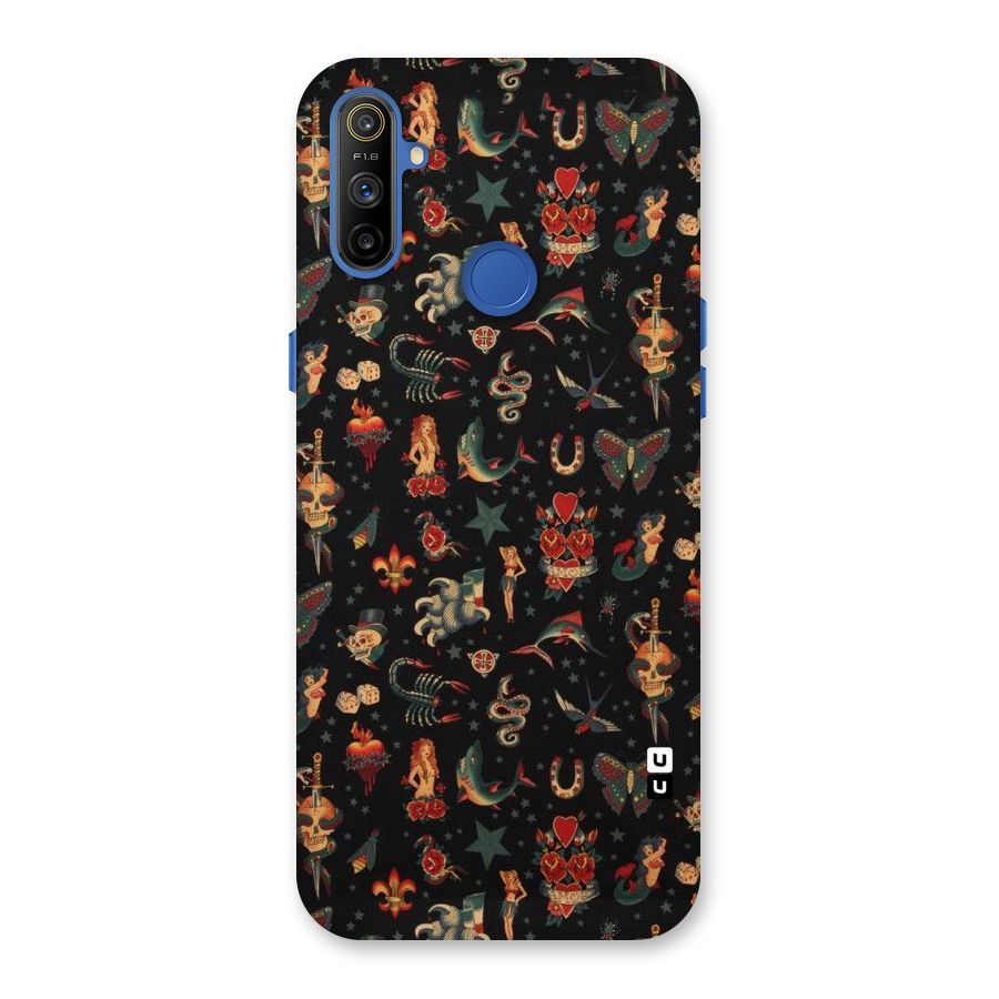 Dark Pattern Back Case for Realme Narzo 10A
