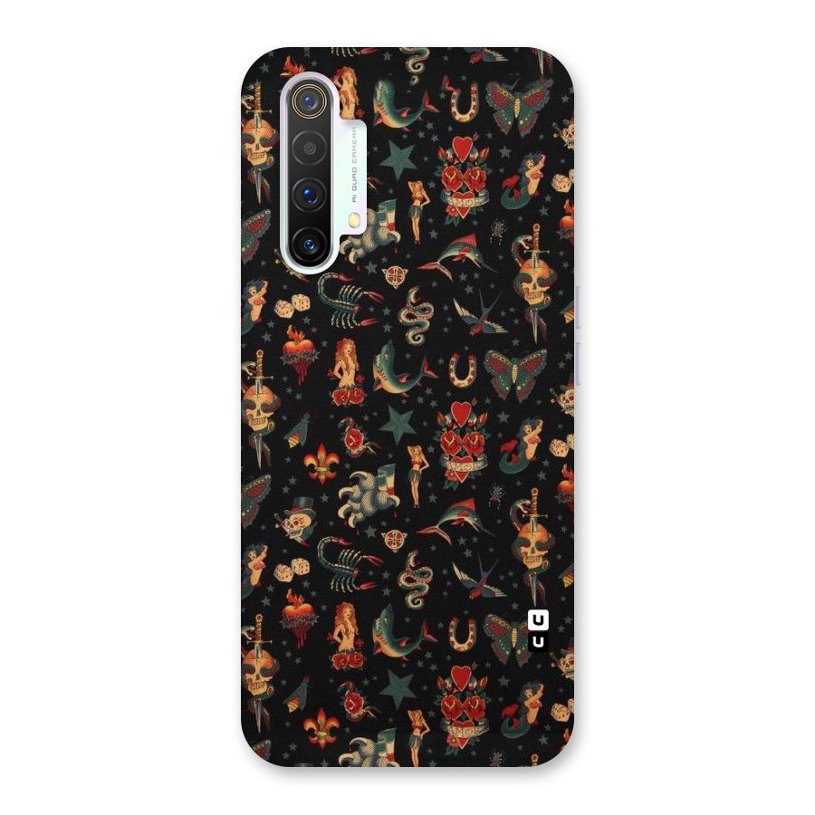 Dark Pattern Back Case for Realme X3