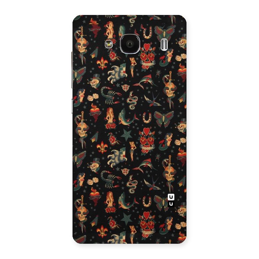 Dark Pattern Back Case for Redmi 2 Prime