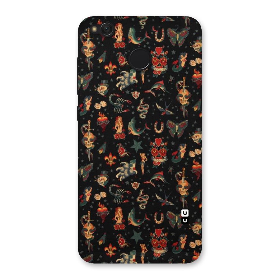 Dark Pattern Back Case for Redmi 4