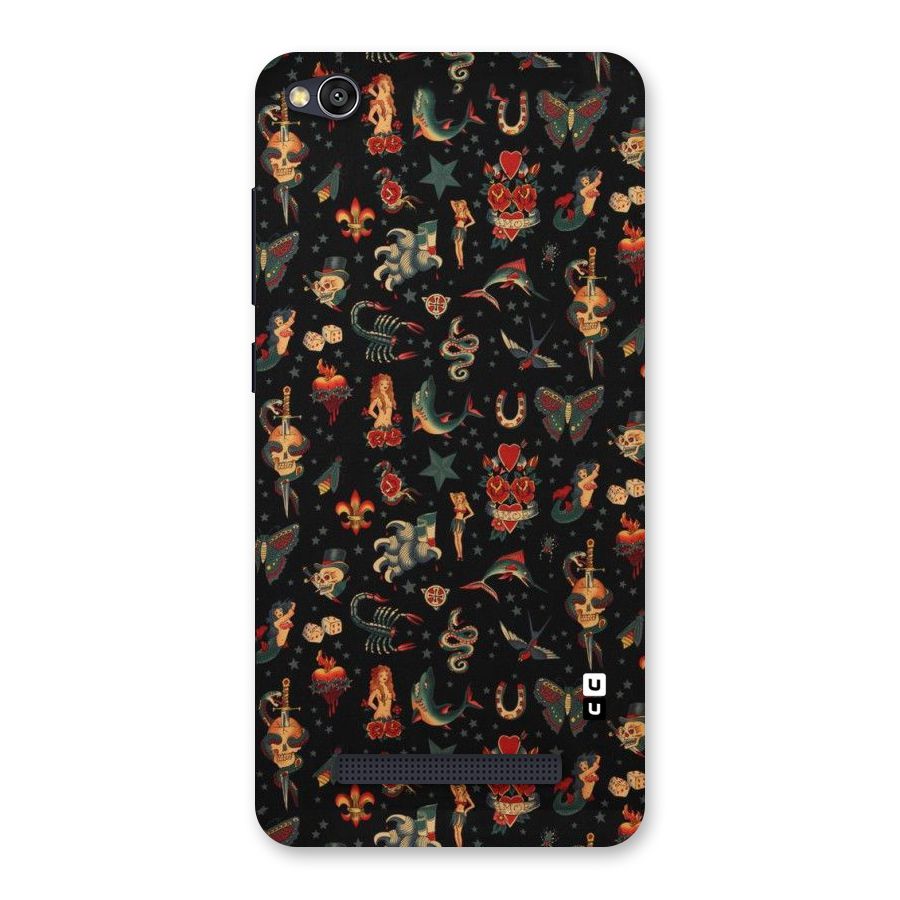Dark Pattern Back Case for Redmi 4A